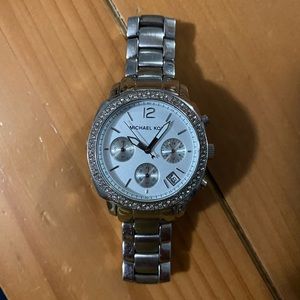Michael Kors women’s silver watch (needs new battery)